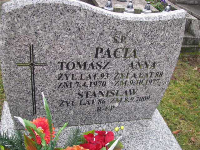 Tomasz Pacia 1880 Chechło - Grobonet - Wyszukiwarka osób pochowanych