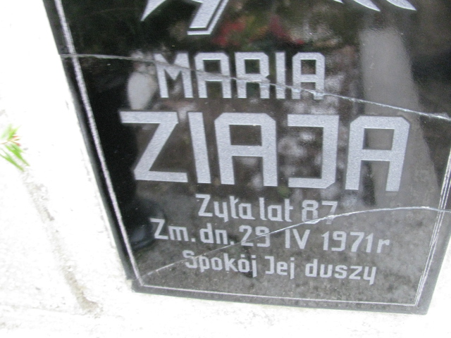 Maria Ziaja 1884 Chechło - Grobonet - Wyszukiwarka osób pochowanych