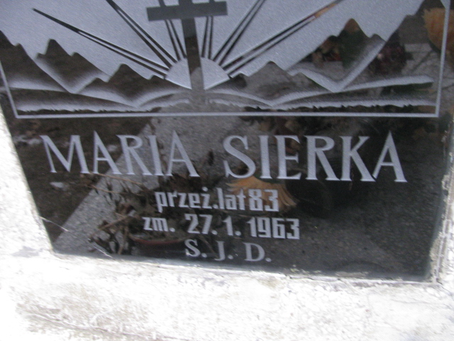 Maria Sierka 1881 Chechło - Grobonet - Wyszukiwarka osób pochowanych