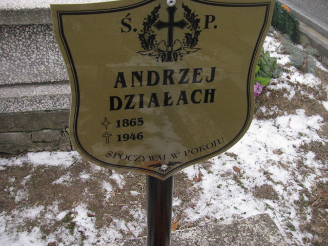 Andrzej Działach 1865 Chechło - Grobonet - Wyszukiwarka osób pochowanych