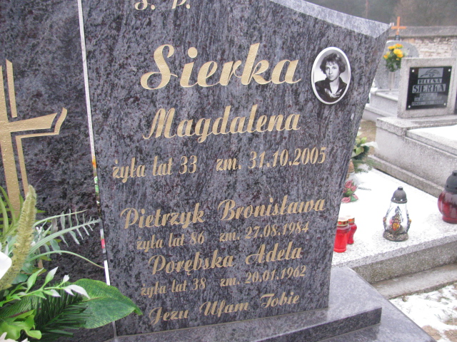 Adela Porębska 1924 Chechło - Grobonet - Wyszukiwarka osób pochowanych