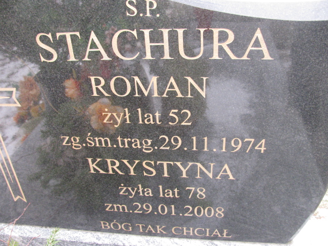 Krystyna Stachura 1929 Chechło - Grobonet - Wyszukiwarka osób pochowanych