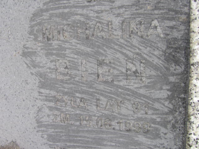 Michalina Bień 1905 Chechło - Grobonet - Wyszukiwarka osób pochowanych
