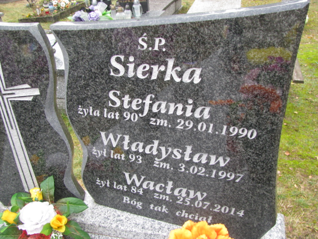 Stefania Sierka 1901 Chechło - Grobonet - Wyszukiwarka osób pochowanych