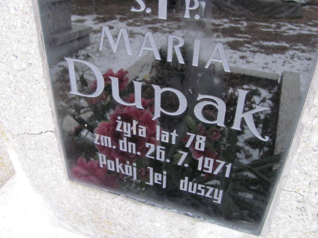 Grób Marianna Dupak