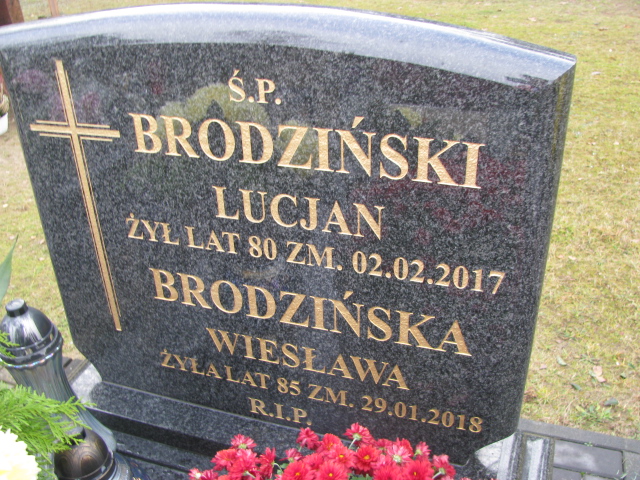 Wiesława Brodzińska  1932 Chechło - Grobonet - Wyszukiwarka osób pochowanych